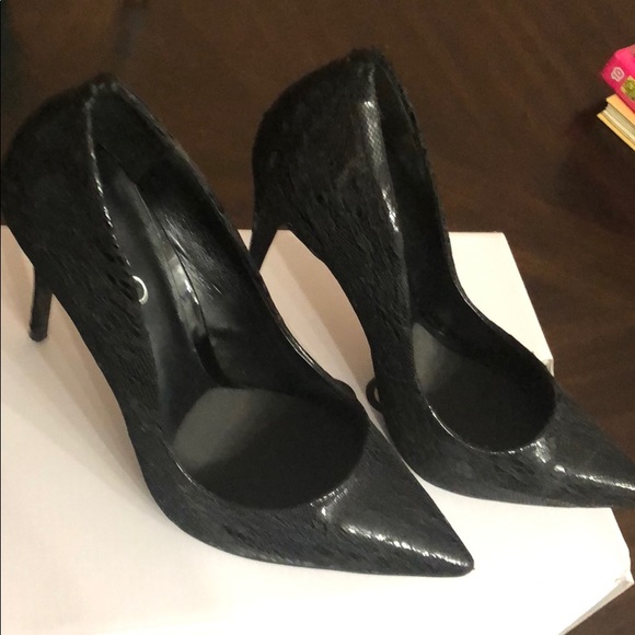 Aldo Shoes - Black ALDO pumps with lace overlay Aldo Shoes - Black ALDO pumps with lace overlay